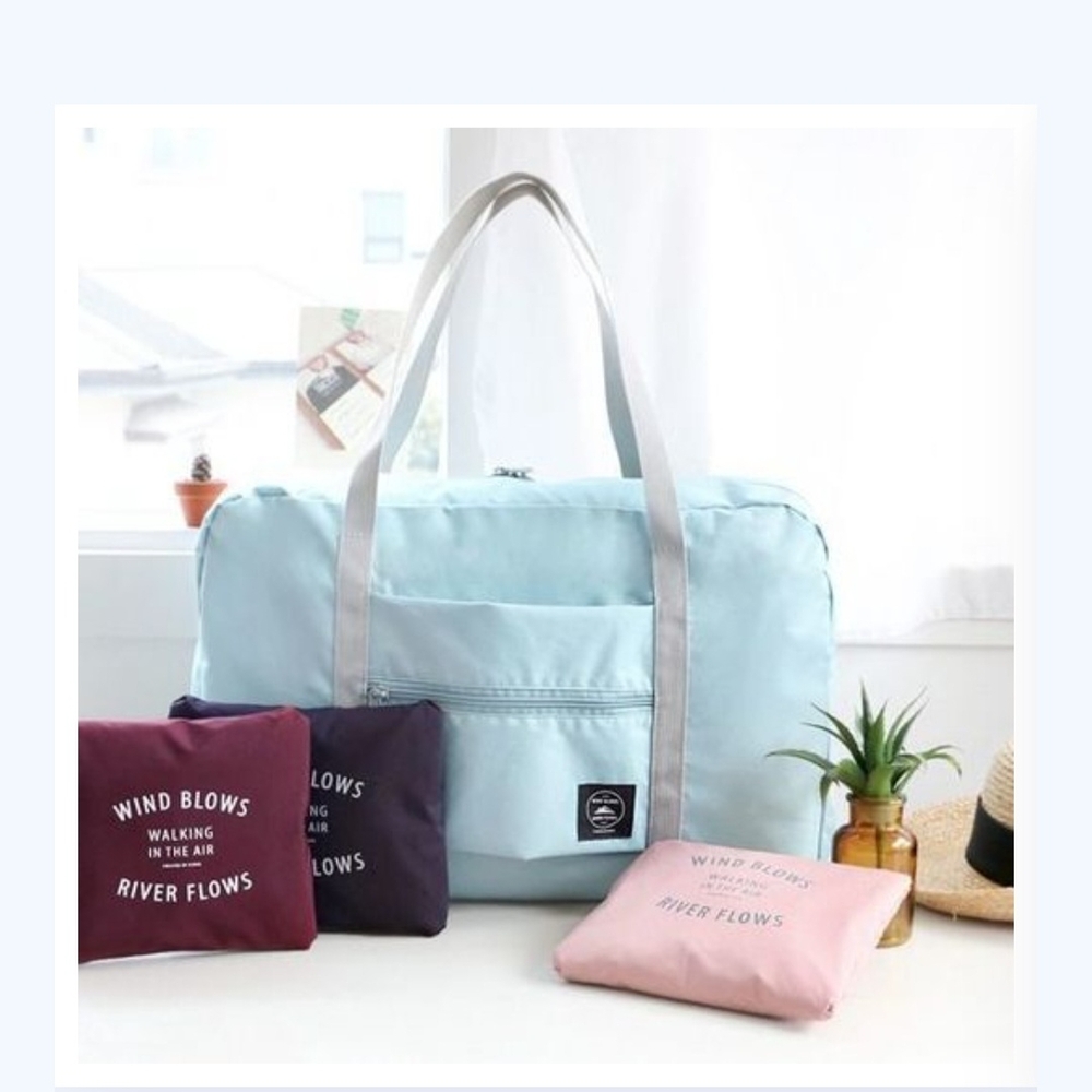 Burgandy Travel Tote Bag